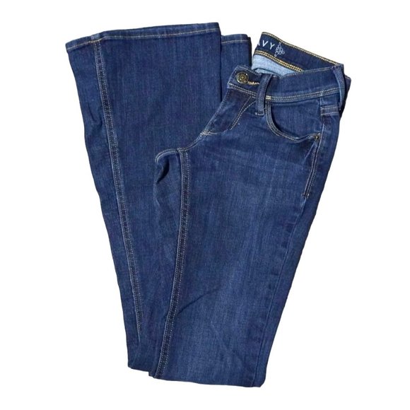 Old Navy Jeans Womens Size 0 Regular Flare Low Rise Stretch - Picture 6 of 10